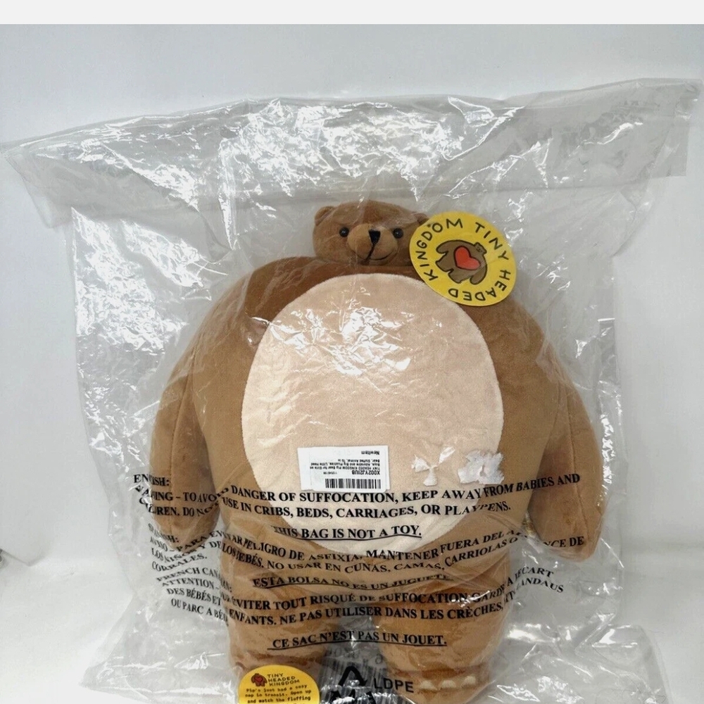 Tiny Headed Kingdom Brown Teddy Bear Plush Toy